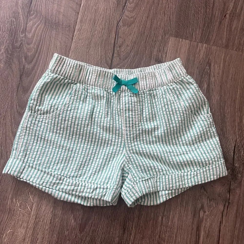 Gymboree Girl Striped White/Green shortssize Small